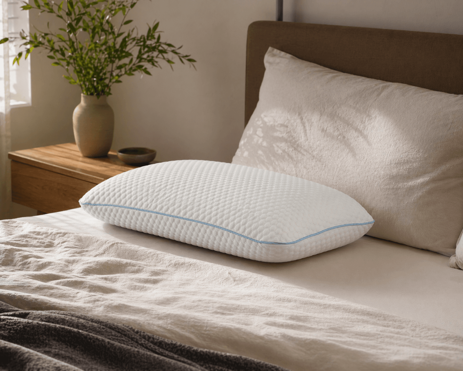 Warm Maple Sleep lifestyle bedroom scene for testimonial and review sections.